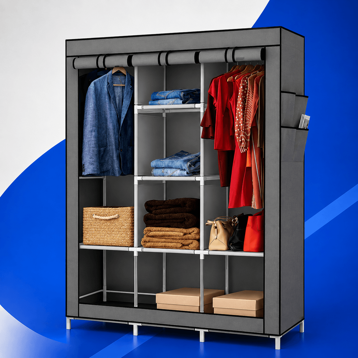 Organizador de ropa en poliéster