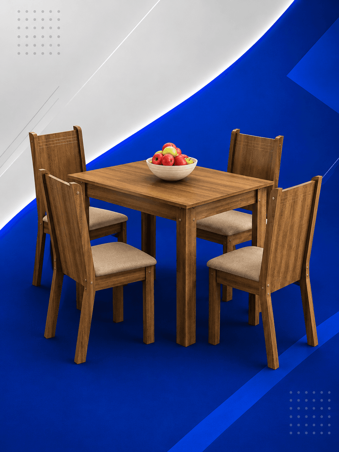 Comedor 4 puestos ahorra espacio